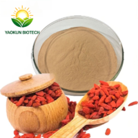 High Quality 40% 50% Food Grade Polysaccharide Extract Goji Berries Factory Wholesale Herbal Goji Berry Powder Drum Packaging