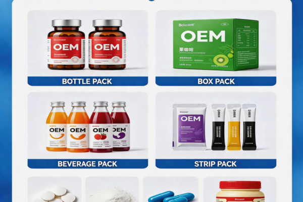 OEM & ODM custom private label packaging types for plant extract food powder, tablets capsules bottle box strip jar beverage packaging customization service from Shaanxi Yaokun Bio factory