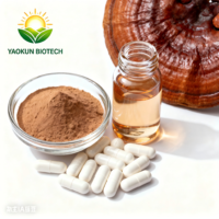 Premium Organic Reishi Mushroom Extract Powder 30% 50% Polysaccharides, Vegan & GMP Ganoderma Lucidum Raw Material