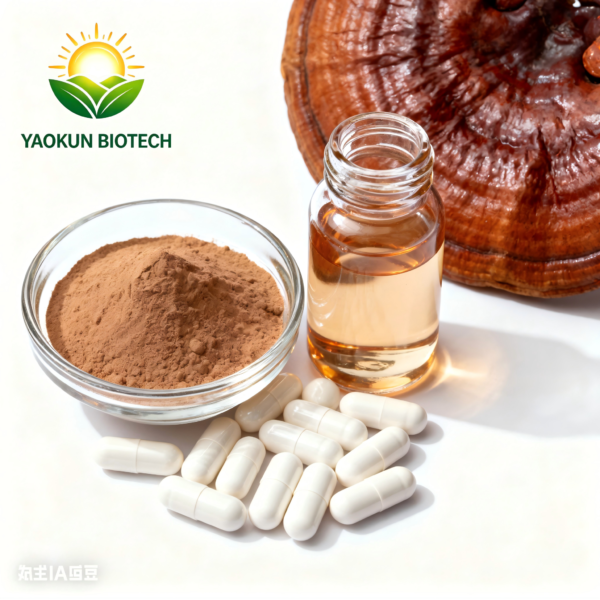 Premium Organic Reishi Mushroom Extract Powder 30% 50% Polysaccharides, Vegan & GMP Ganoderma Lucidum Raw Material